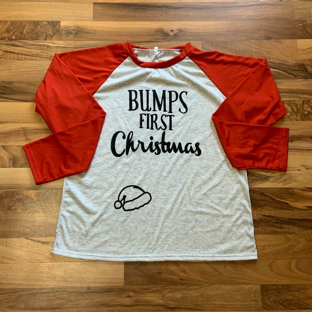 Long sleeve maternity tshirt.